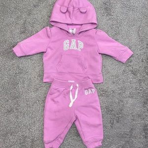 Purple/Gray Baby Gap Matching Jogging Suit/Outfit